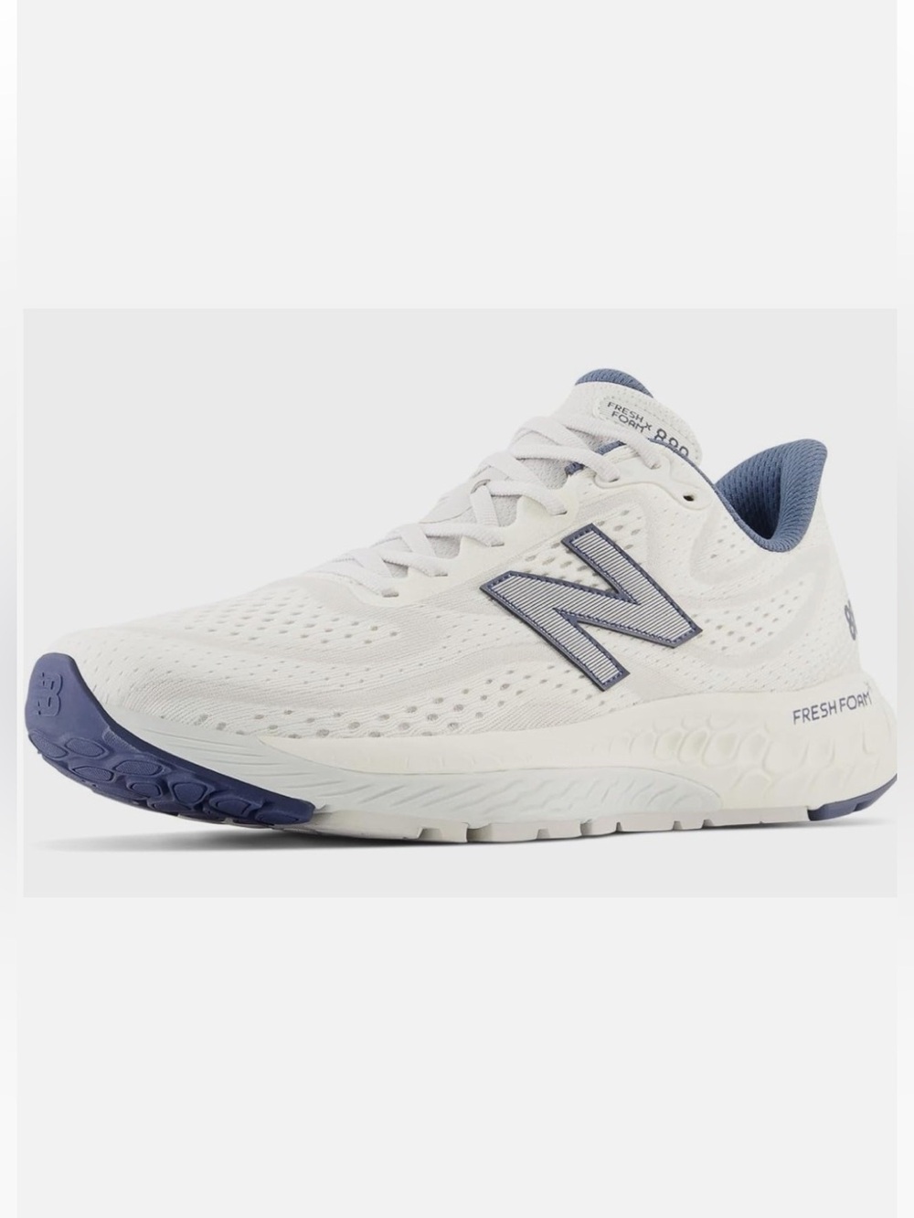 New Balance White & Navy Blue Athletic Running Shoe - Women’s Size 7.5